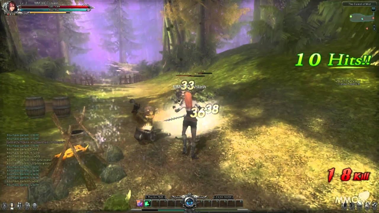 Divine Souls Gameplay Slasher class combat showcase - MMO HD TV (1080p)