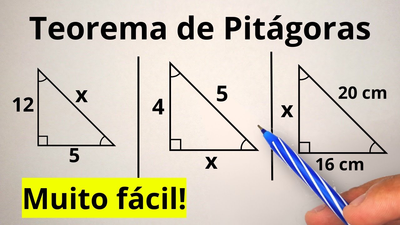 TEOREMA DE PITÁGORAS | Entenda de forma fácil com exemplos e questões resolvidas