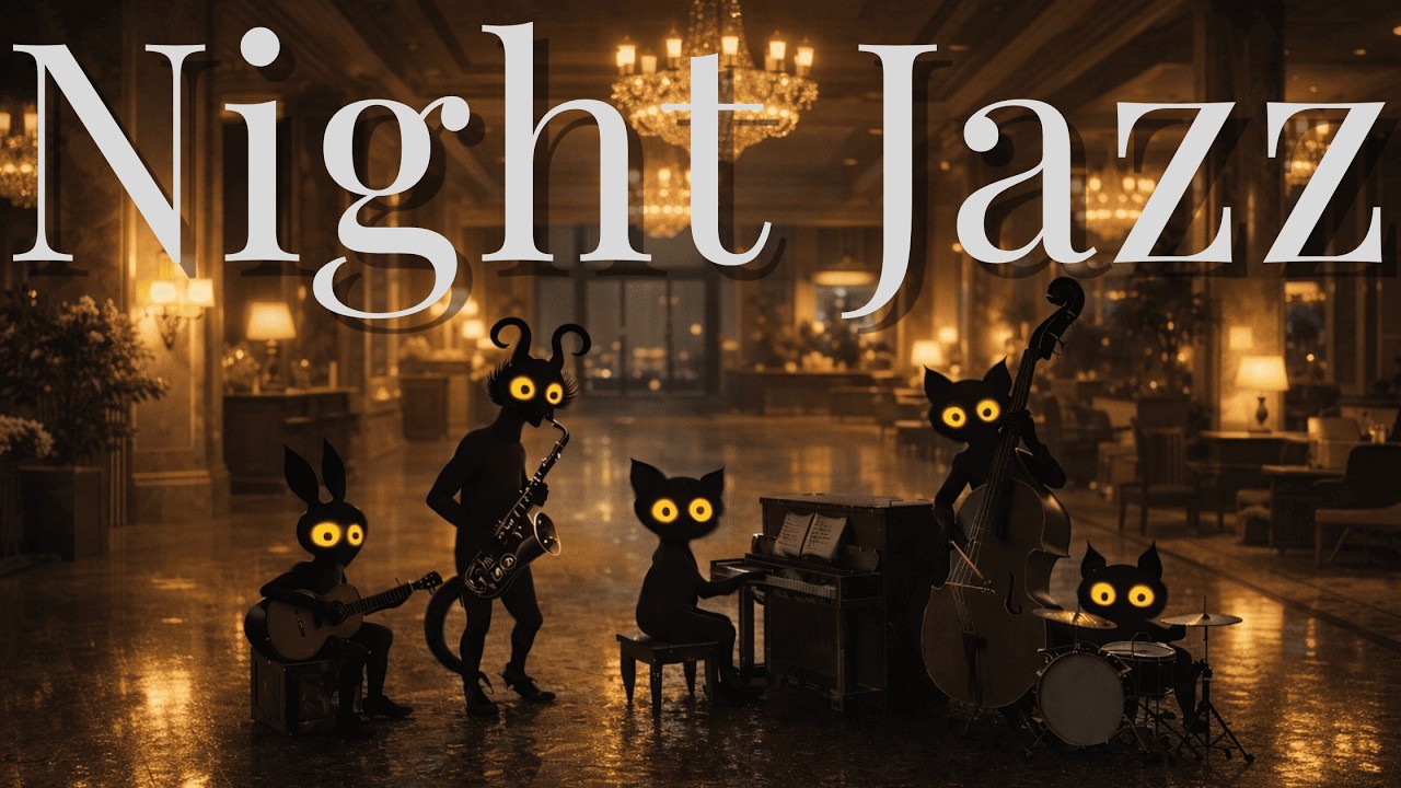 深夜のスムースジャズ｜Midnight Hotel Lobby Jazz｜作業・読書・リラックスBGM