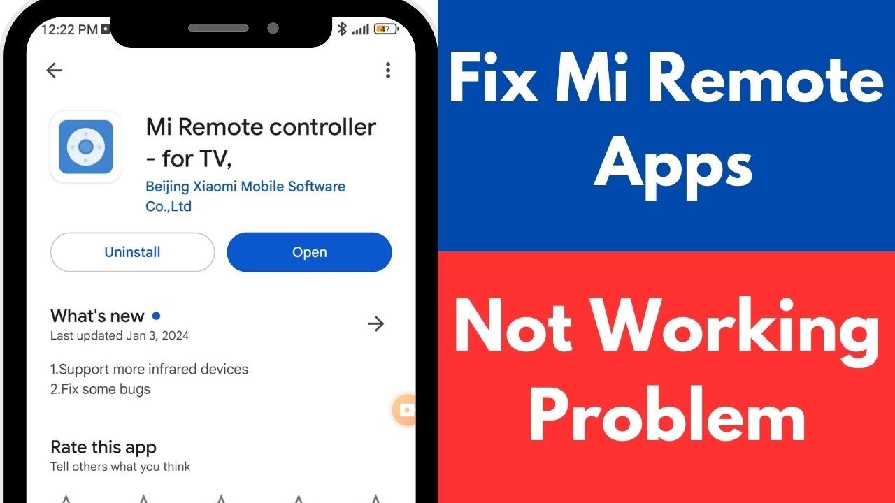 Fix Mi Remote Apps Not Working Problem  | How To Fix Mi Remote Not Working