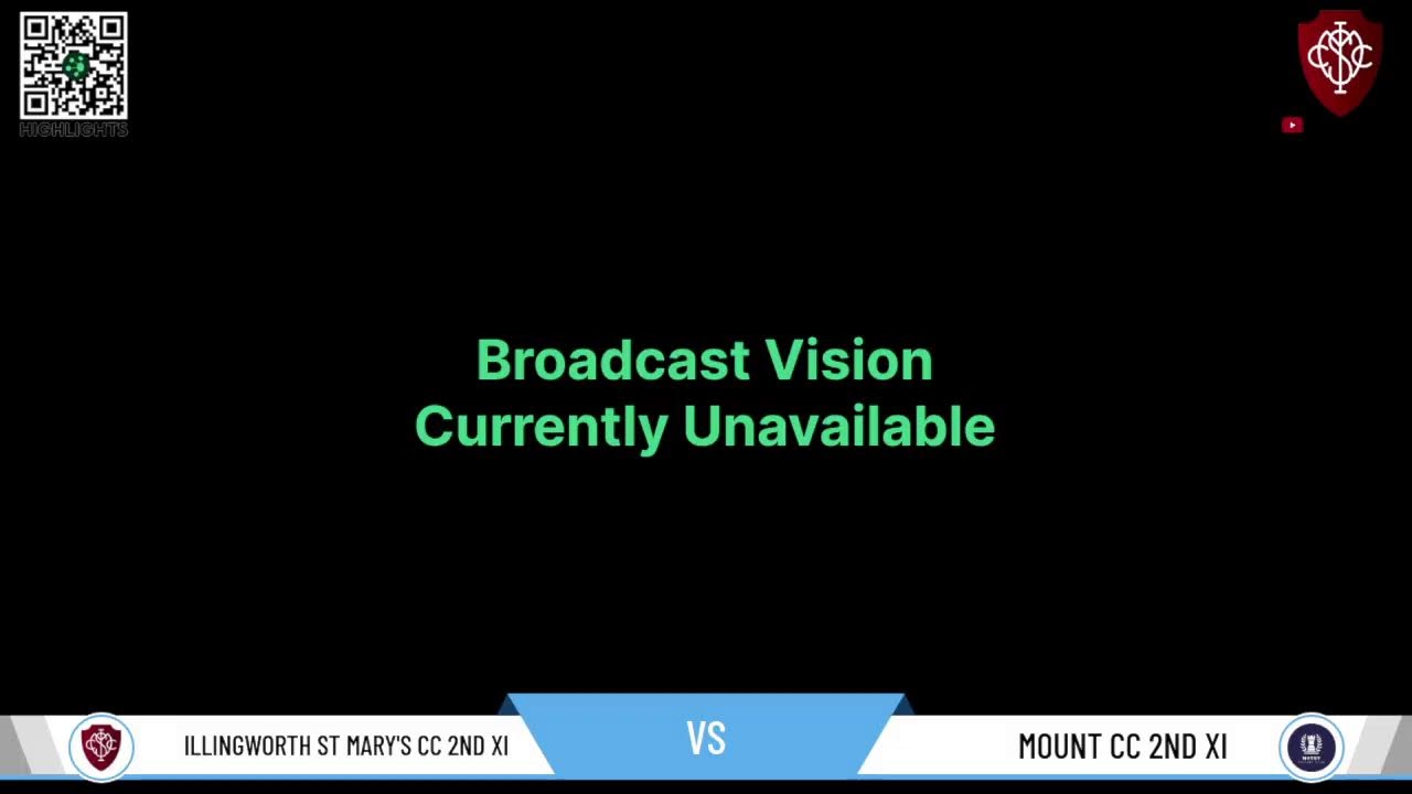 LIVESTREAM: Illingworth St Mary's CC 2nd XI v Mount CC 2nd XI