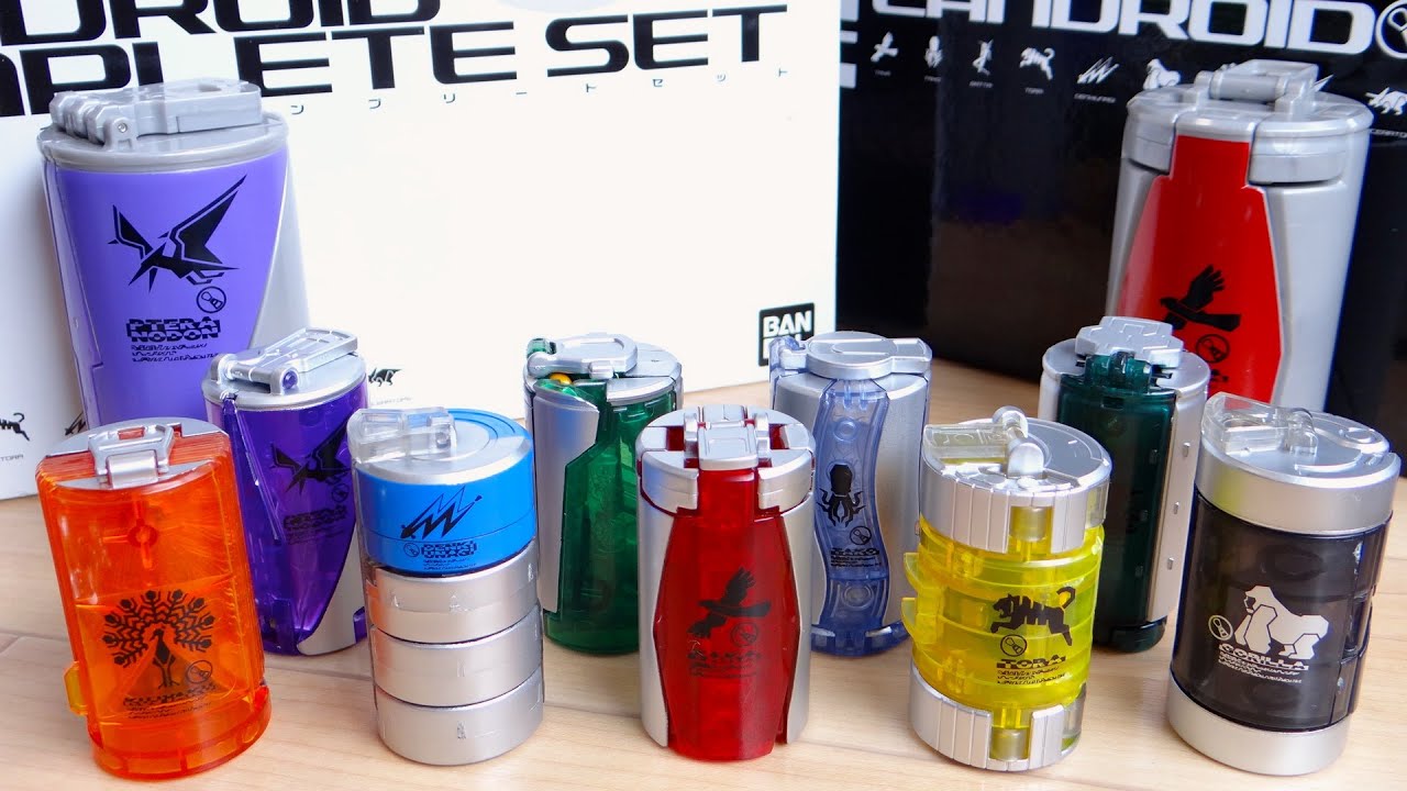 プレバン限定 カンドロイド コンプリートセット レビュー！クリア特別仕様！タカ・バッタ・トラ・電気ウナギ・ゴリラ・タコ・クジャク・プテラ・トリケラ 仮面ライダーオーズ/OOO