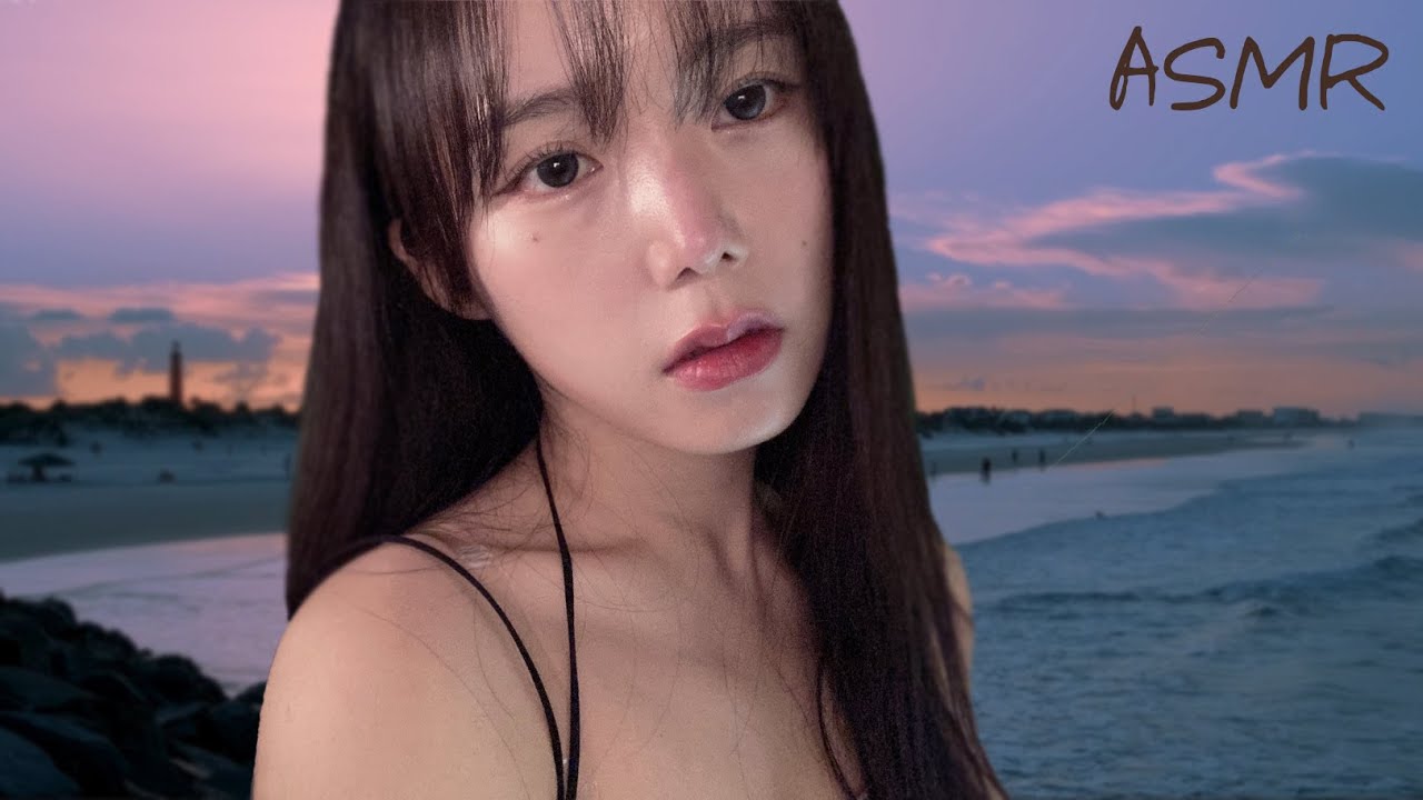 Ролевая игра ASMR, спа-массаж тела в закатном море 🌅(скраб, масляный массаж)ㅣACMP Massage Roleplay