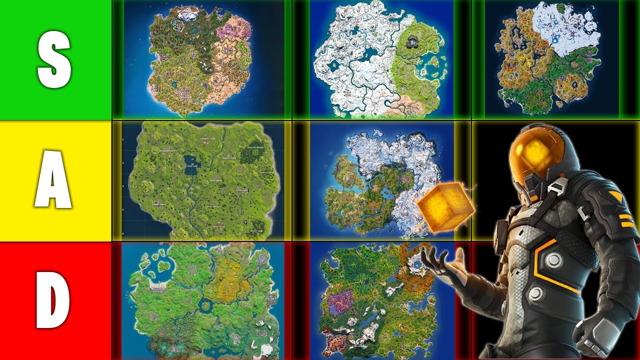 Рейтинг ВСЕХ карт 1-го сезона в истории Fortnite!