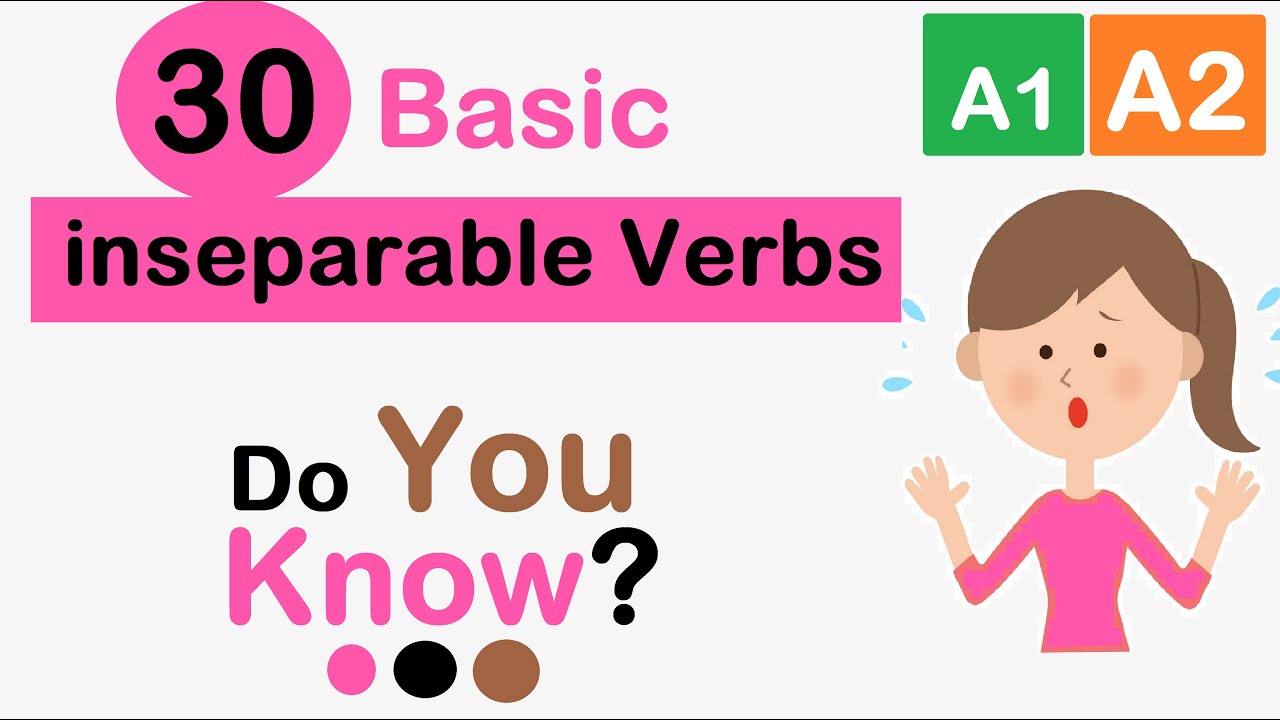 German Inseparable Verbs | 30 Basic Verbs | Learn German in Urdu/Hindi