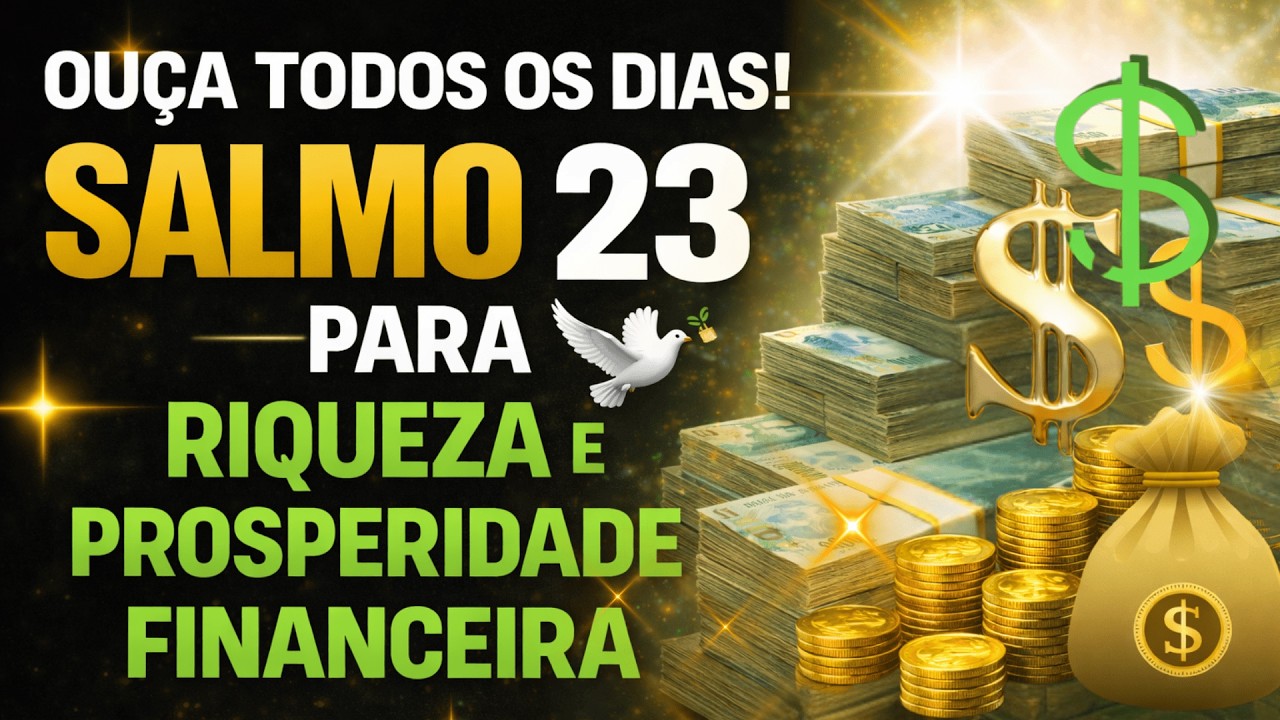 ANTES DE DORMIR, OUÇA O SALMO 23 E ATRAIA PROSPERIDADE E ABUNDÂNCIA 💰✨