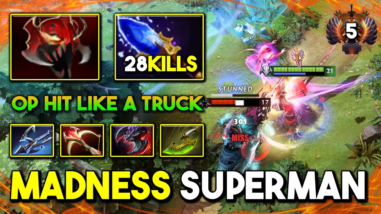 MADNESS SUPERMAN CARRY Sven 28Kills OP Hit Like A Truck With Power of GOD's Strength 7.35b DotA 2