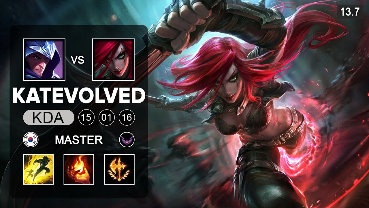 KatEvolved Katarina vs Talon Mid - KR Master - Patch 13.7 Season 13