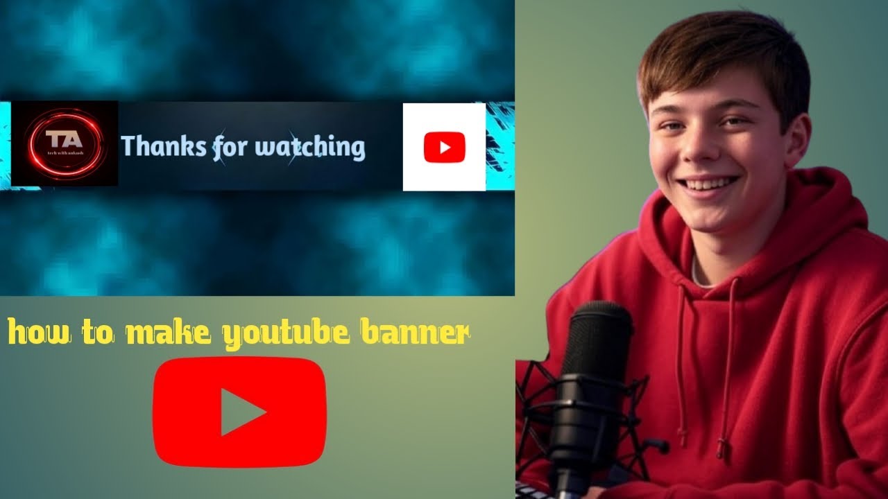 How you create youtube banner #tech #trending #viral 