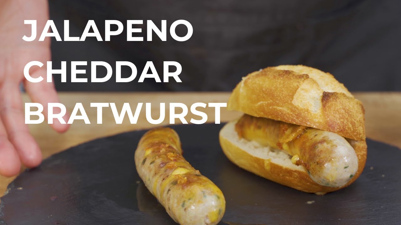 Jalapeno-Cheddar Bratwurst -Leichte Schärfe, Starker Geschmack