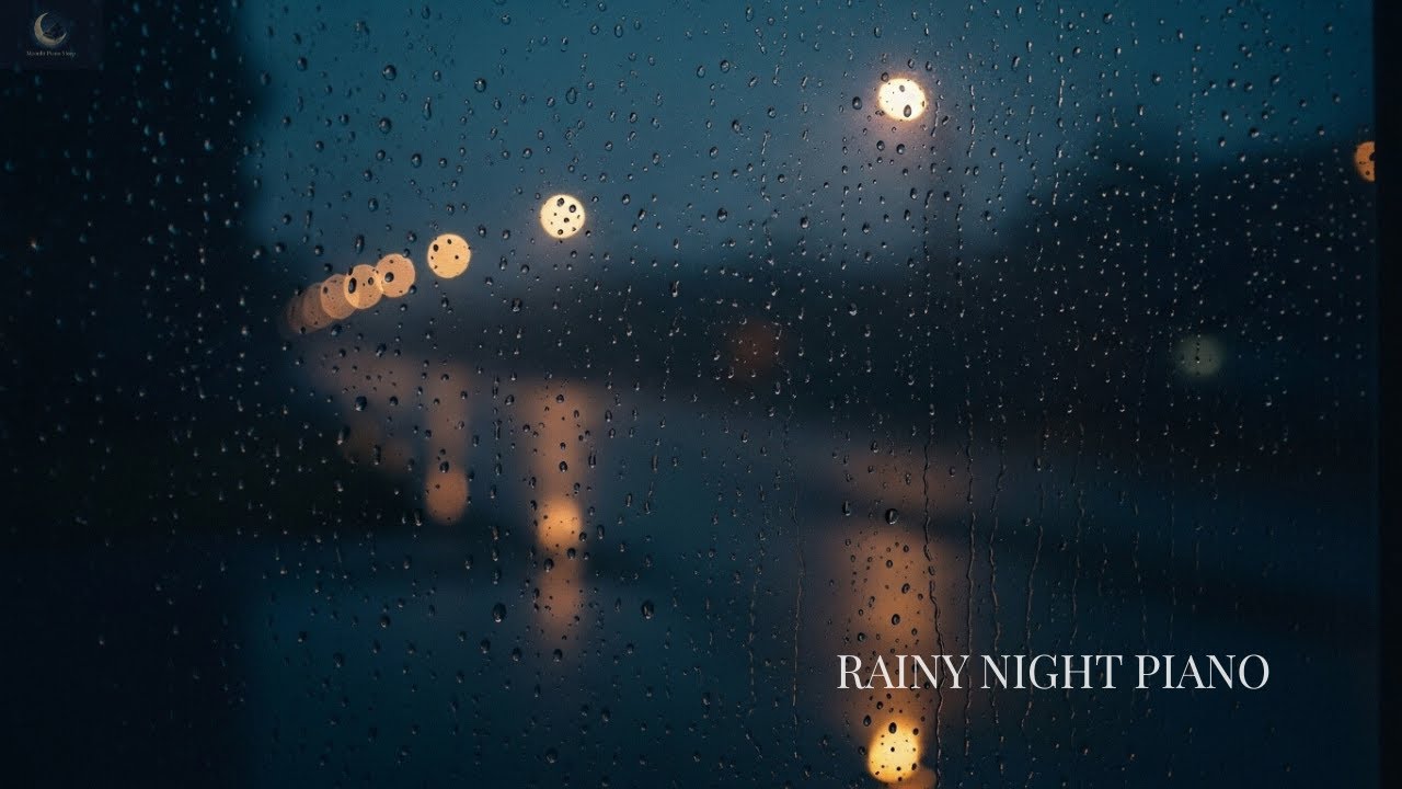 Rainy Night Piano 🌧️ Soft Rain Sounds for Deep Sleep, Insomnia & Relaxation