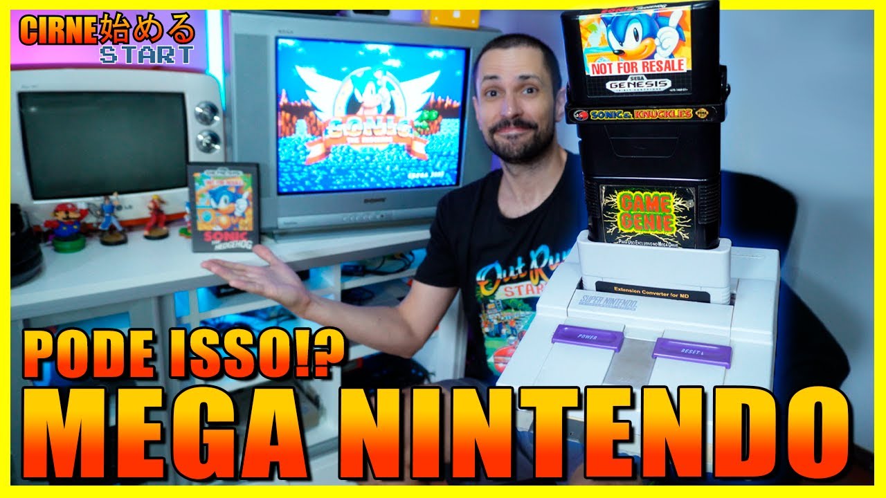 ADAPTADOR PRA RODAR CARTUCHOS DE MEGA DRIVE NO SUPER NINTENDO?! Vamos testar Master System também! 🤯