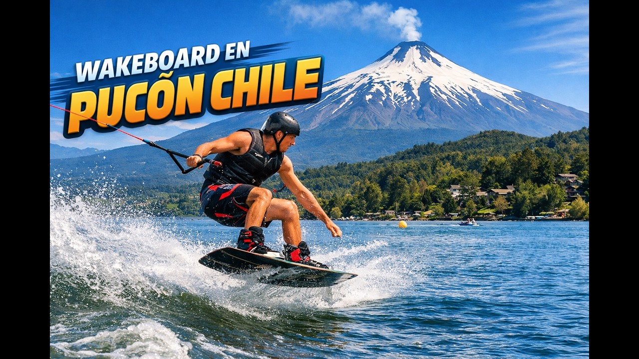 Wakeboard en Pucon verano 2026 insta360