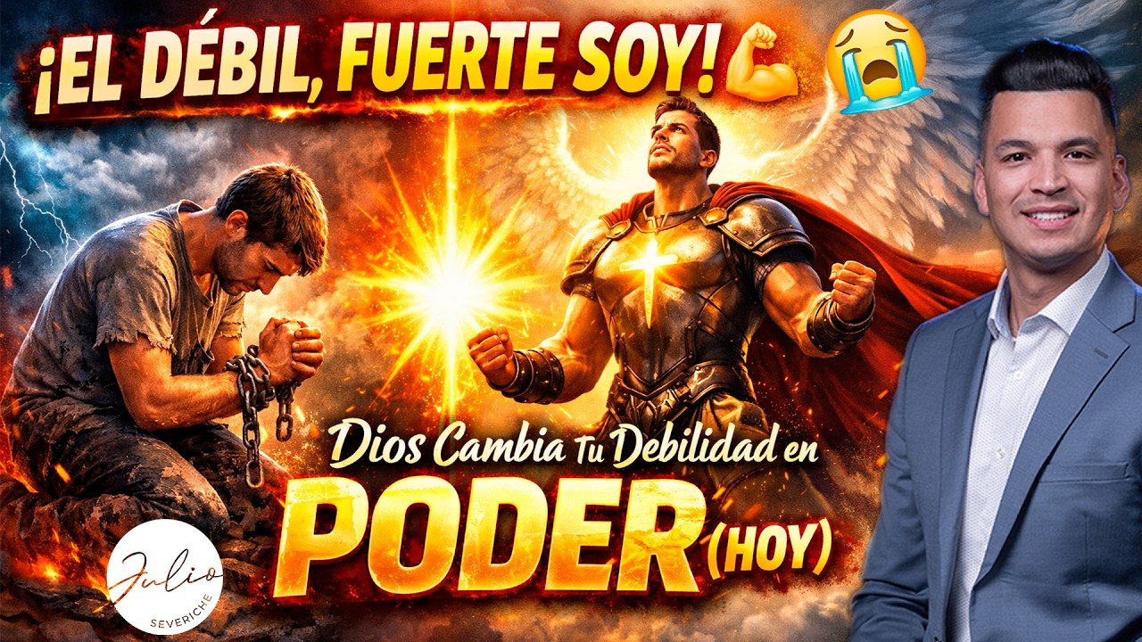 El DEBIL😭Fuerte SOY😭Dios CAMBIA tu DEBILIDAD😭El PODER HOY/INGLES ESPAÑOL-Pastor Julio Severiche 489