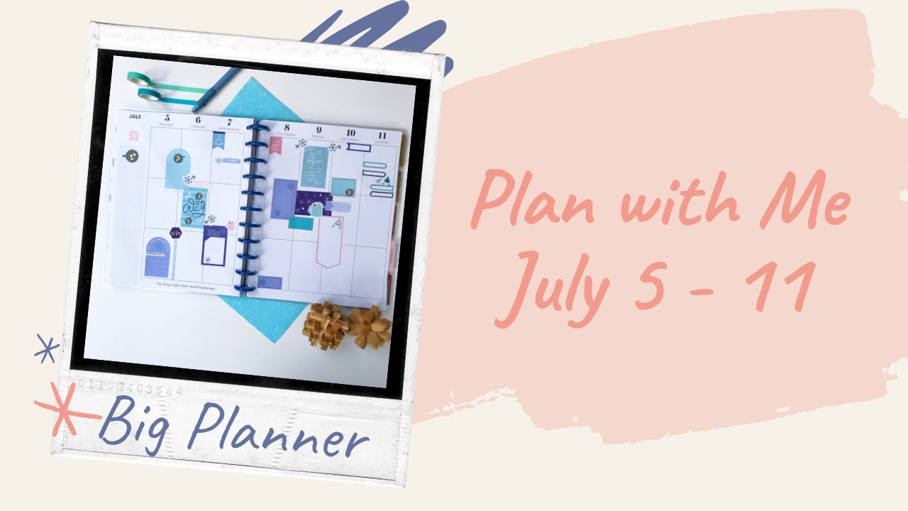 Plan with me | Big Happy Planner Big July 5 - 11 | Catchall