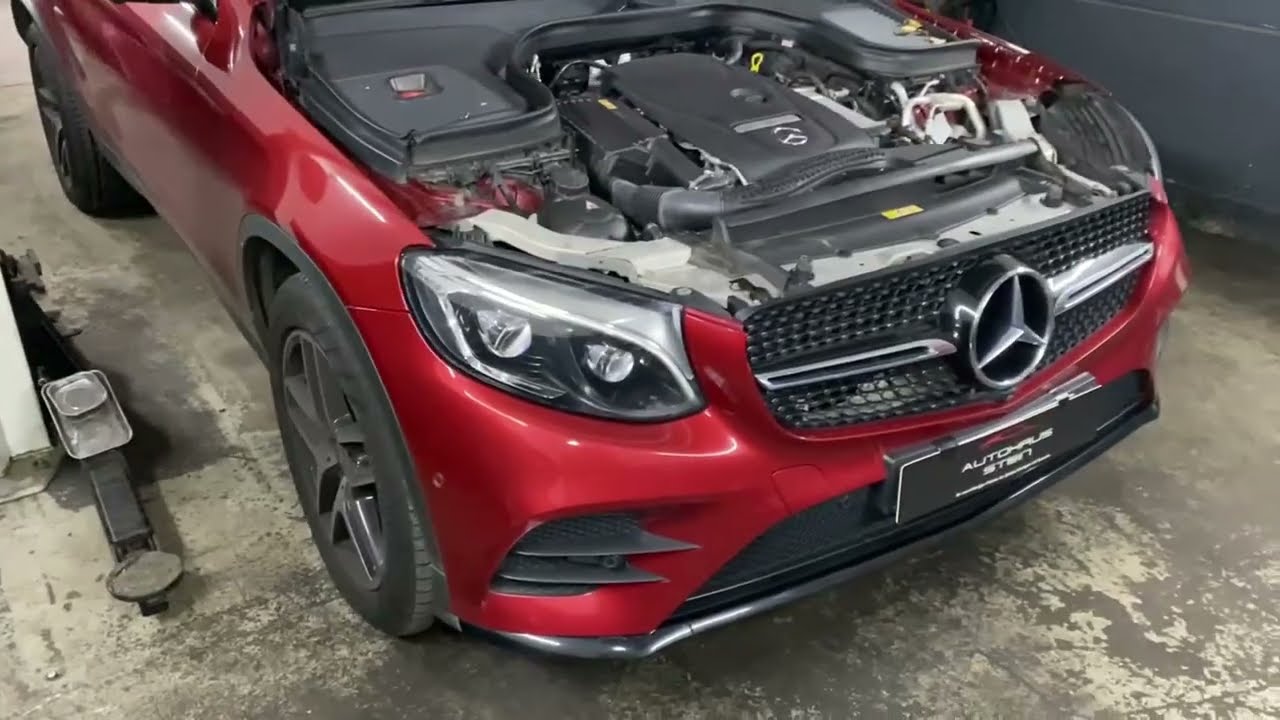MERCEDES GLC HOW TO CHANGE REPLACE BATTERY X253 BATTERIE WECHSELN B1F4500