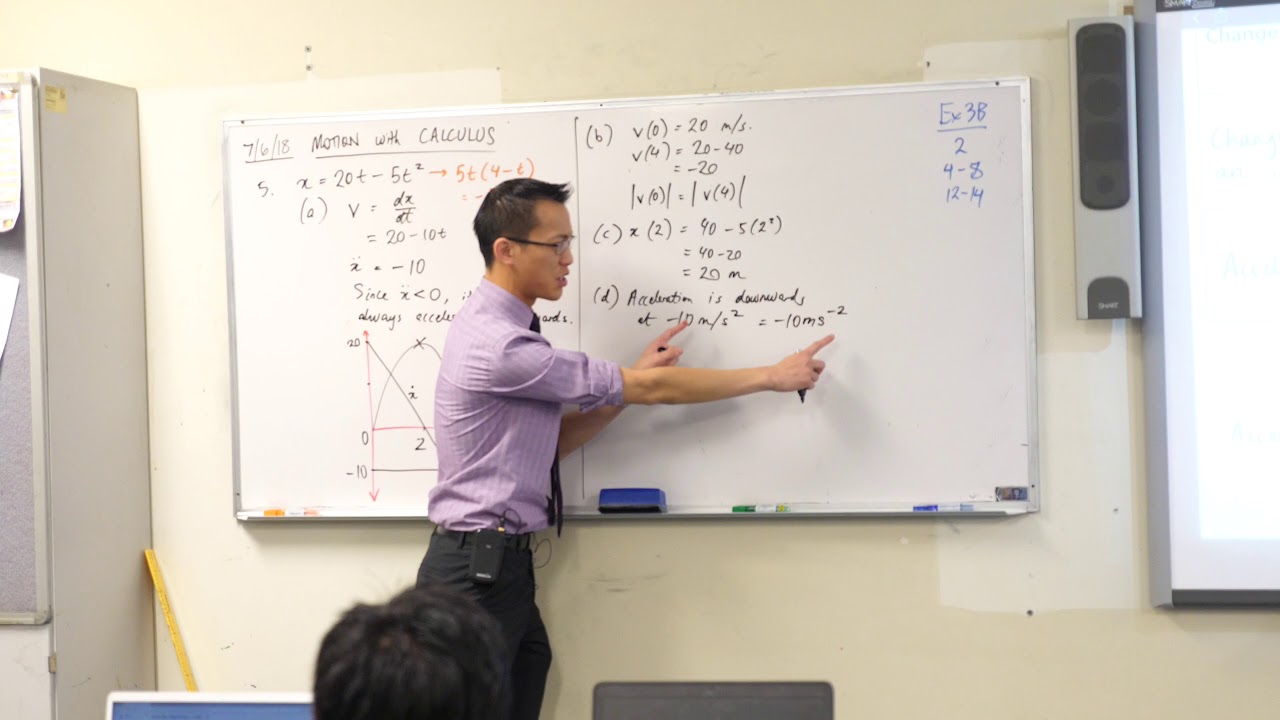 Intro to Straight Line Motion (3 of 3: Interpreting the equations)