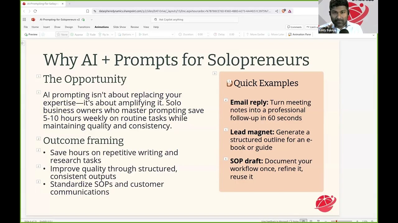 Intro to AI for Small Business Owners: Practical Prompts + Time-Saving Workflows