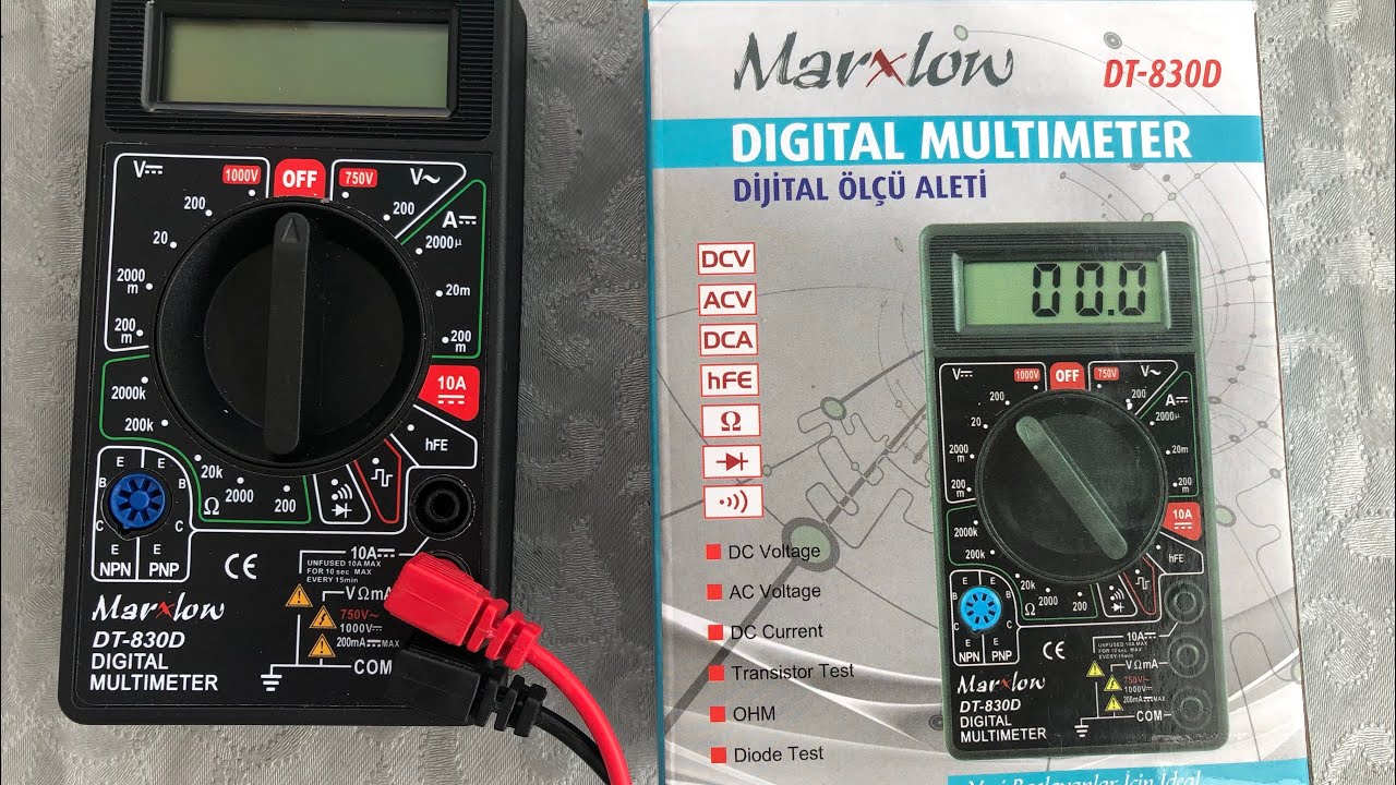 MARXLOW DT830 multimetre inceleme ve kullanımı