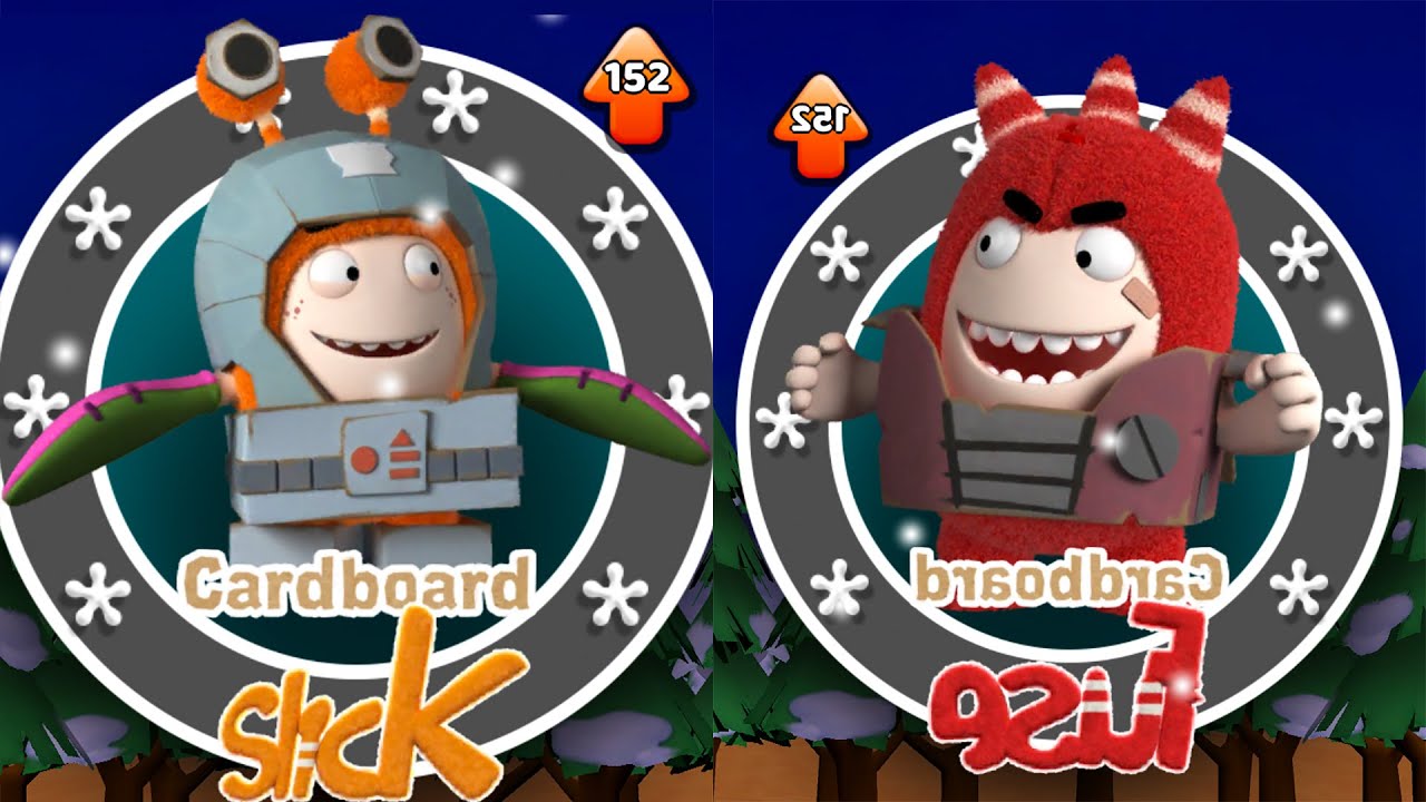 Oddbods Turbo Run Cardboard: Slick vs Fuse - GamePlay