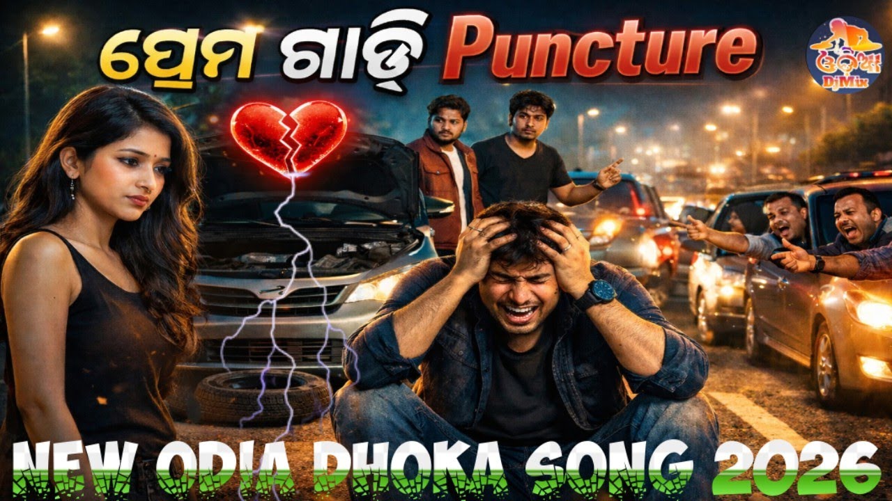Prema Gadi Puncture 💔 | New Odia Dhoka Song 2026 | Latest Odia Sad Song | Heart Broken Anthem 🚑