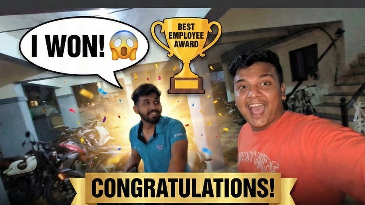 भाऊचा विषय हार्ड! 🥇 He won the Best Employee Award!