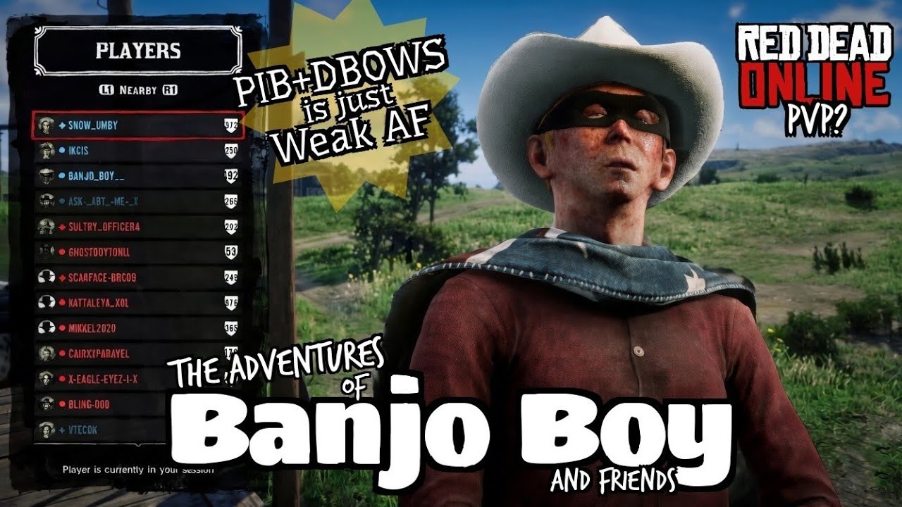 Dbows are Weak in Red Dead Online PVP with Banjo Boy and friends 
