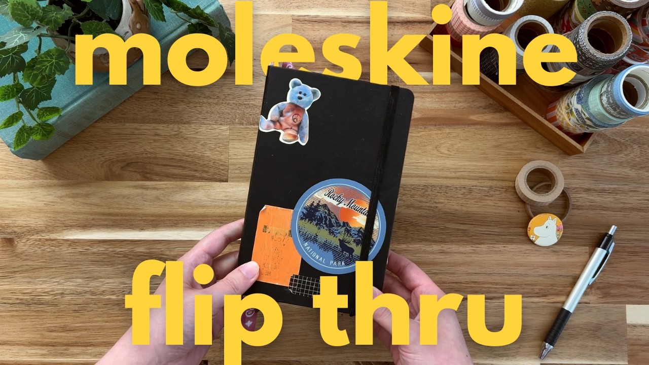 a messy lil moleskine 📖🖊️ completed journal flip through