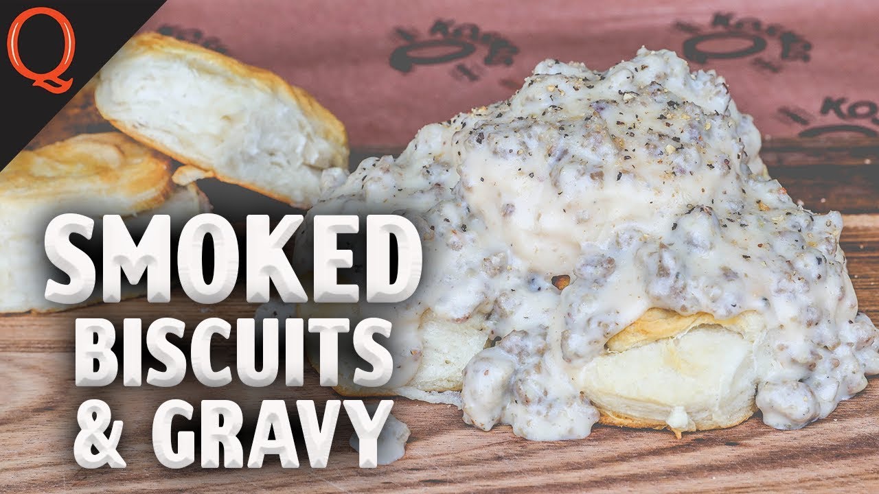 Smoked Biscuits And Gravy | $5 Breakfast On A Weber Kettle Ft. Kosmos Q