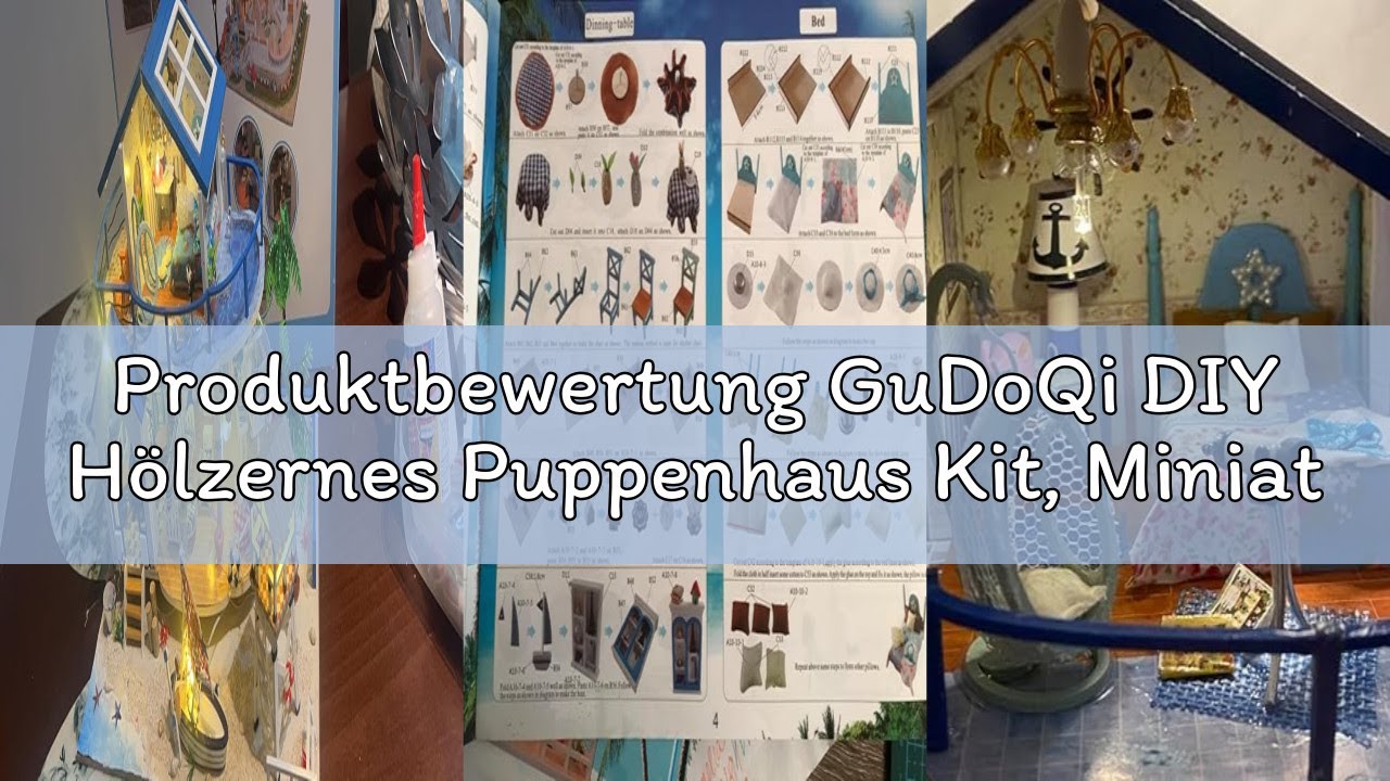 Produktbewertung GuDoQi DIY Hölzernes Puppenhaus Kit, Miniatur Puppenhaus mit Möbeln und Musik, Hand