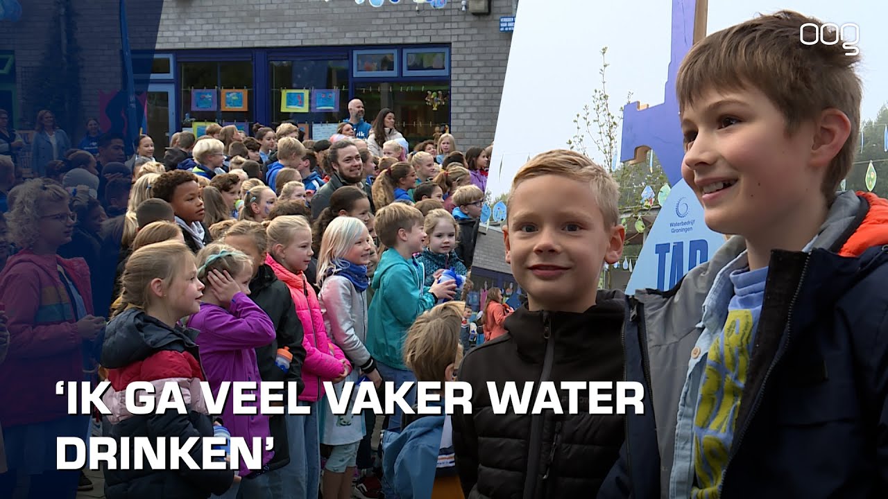 Wachtrijen voor de wc op de Brederoschool tijdens de Nationale Kraanwaterdag
