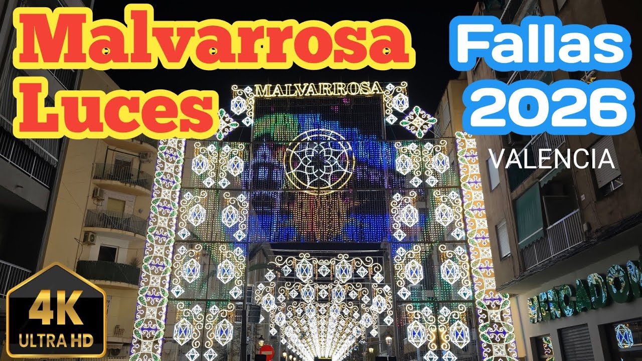 Fallas 2026 Malvarrosa valencia #Fallas26 #Falles26 #Malvarrosa #Luces 