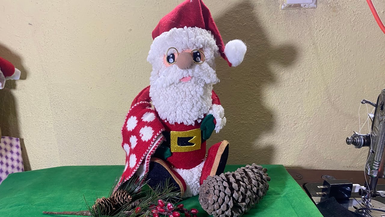 Cómo hacer este Santa Claus con un frasco de vidrio 🎅🌲￼