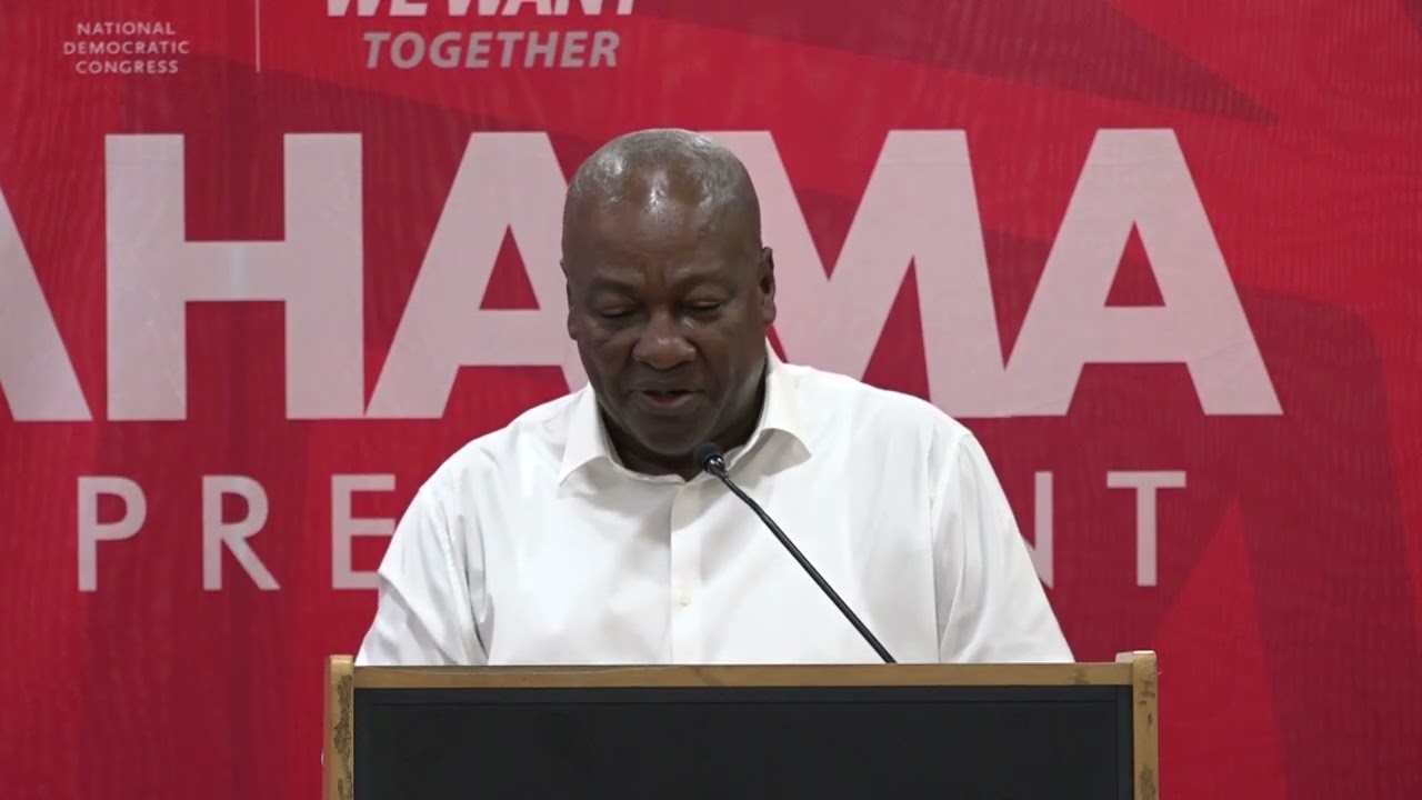 JOHN MAHAMA HINTS ON THE USE OF TECHNOLOGY TO SANITIZE MINING SECTOR