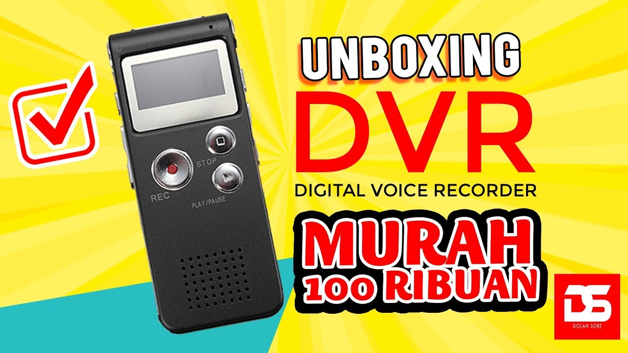 Unboxing Alat Perekam Suara Murah Cuma 100 Ribuan - Digital Voice Recorder