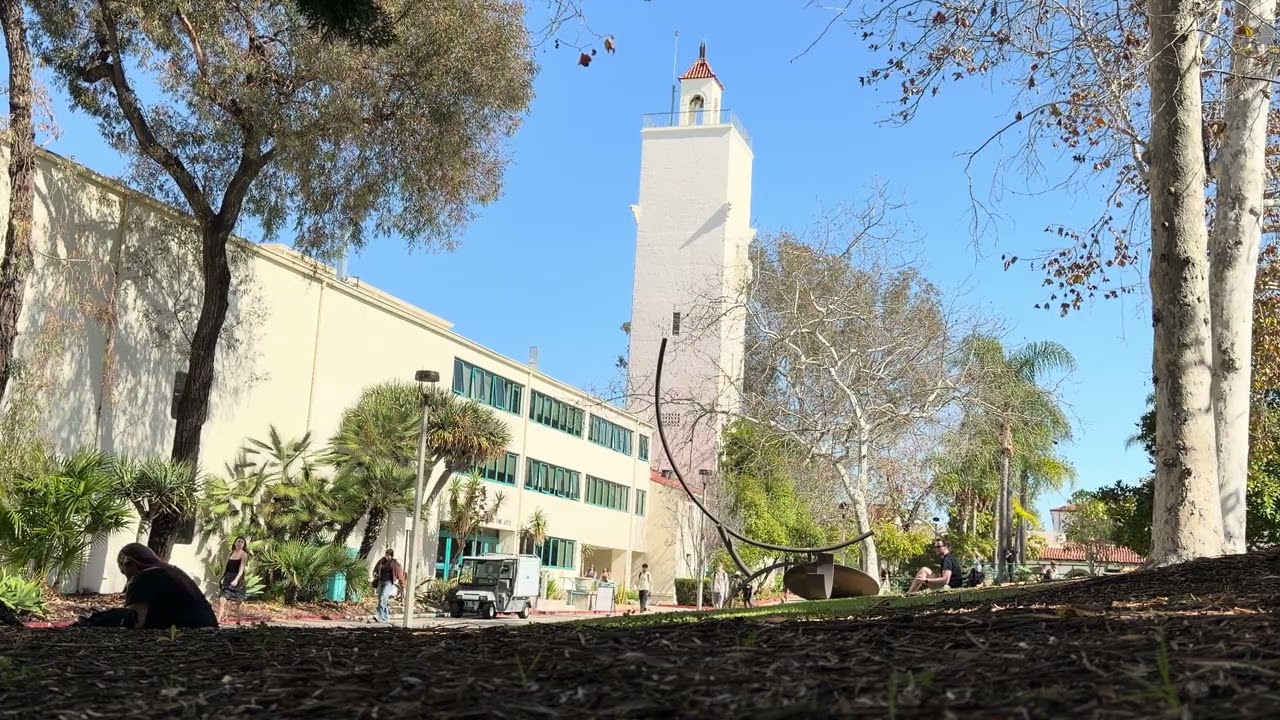 [4K60] 12:25pm Hardy Tower Chimes at SDSU, San Diego, CA