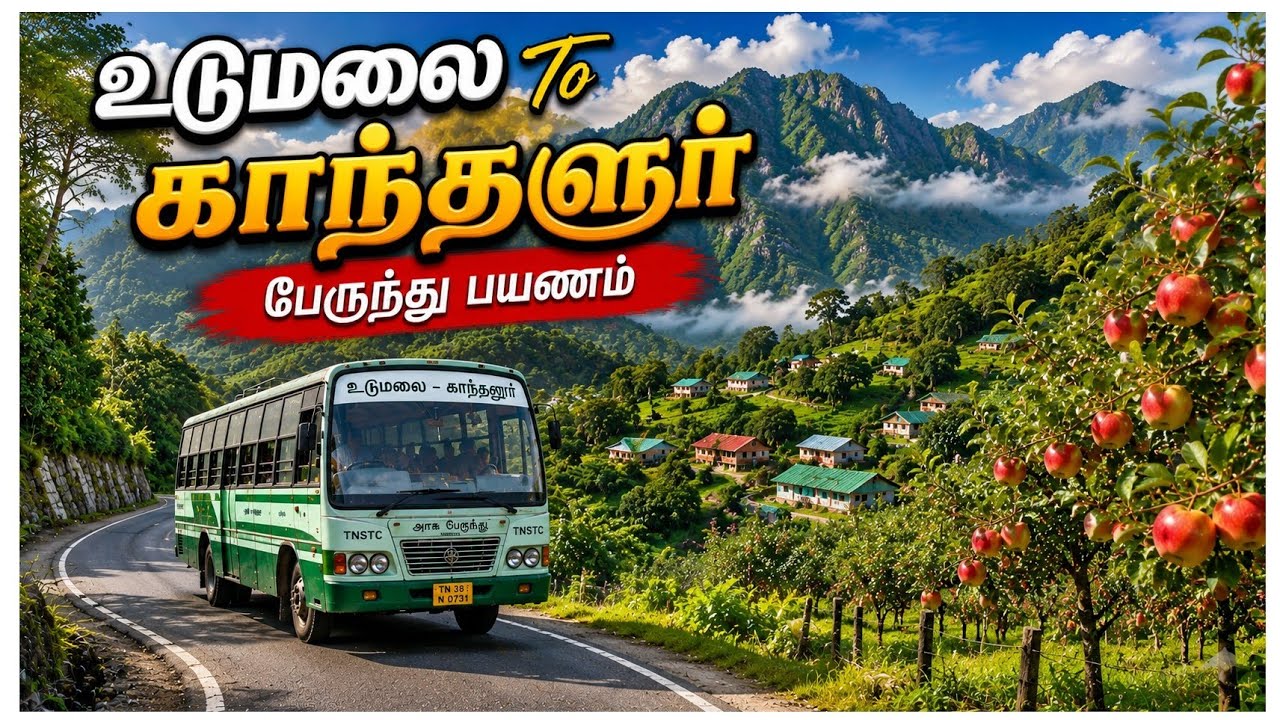 உடுமலை To காந்தளூர் பேருந்து பயணம் | Udumalai to kanthaloor Bus travel |Tamilnadu to kerala tourism
