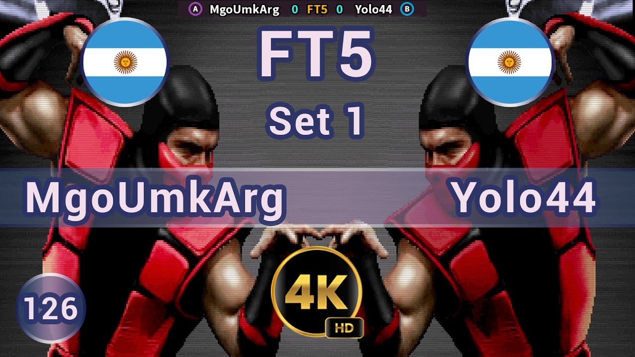 UMK3 - 🇦🇷 MgoUmkArg vs Yolo44 🇦🇷 FT5 1st SET / 4K 60 FPS #umk3 #ultimatemortalkombat3 #fightcade