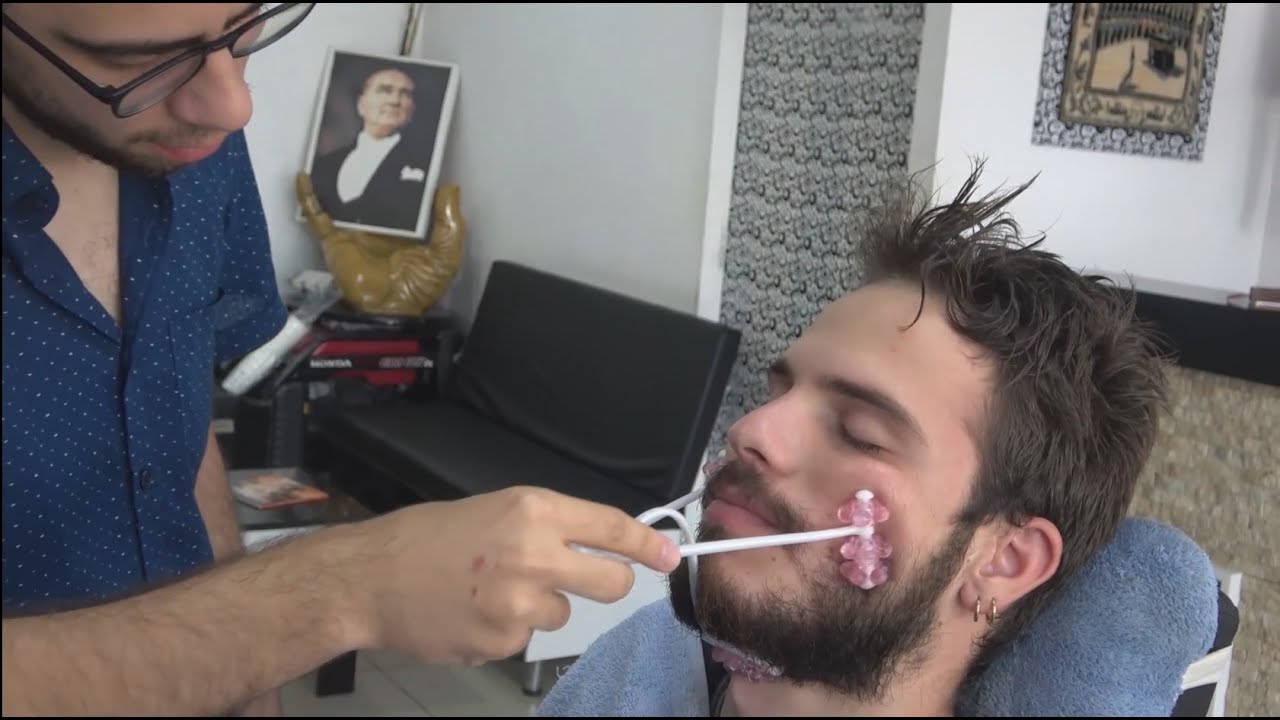 ASMR Turkish Barber Face,Head and Body Massage [Different Tools Massage] 301