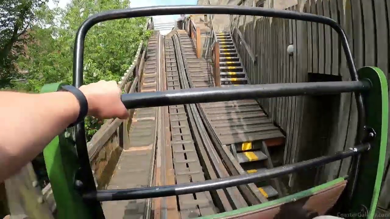 Rutschebanen Scenic Railway Roller Coaster at Tivoli Gardens - Front Seat POV