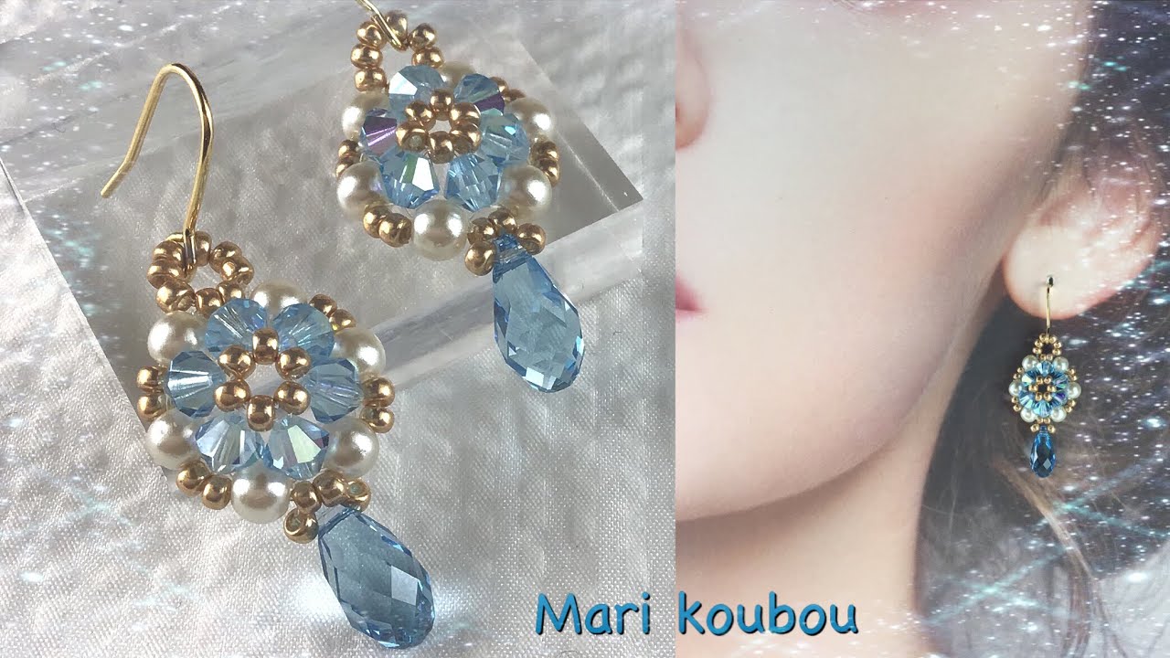 【かんたんアクセサリー】かんたんでベーシックなピアスの作り方//Easy and basic earrings