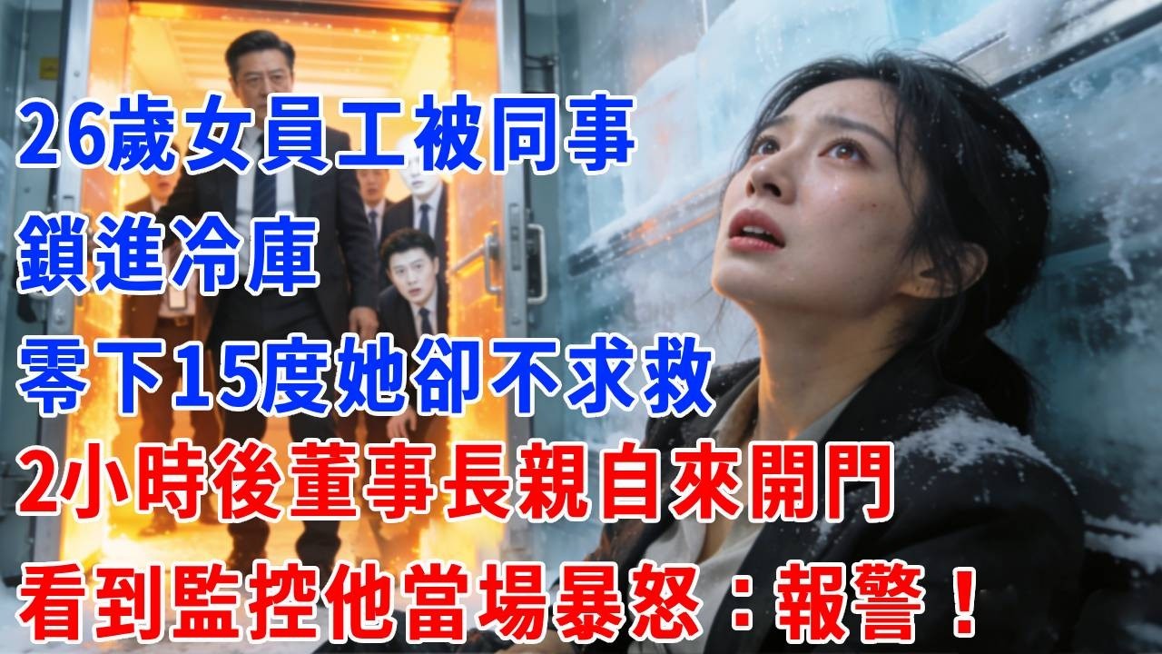 同事趁我盤點貨物，把我鎖進零下15度的冷庫，我沒呼救，2小時後董事長親自開門，看到凍僵的我，一句話讓全公司都炸了鍋。千金扮保潔體察公司，被經理肆意羞辱，股東大會霸氣反轉開除！