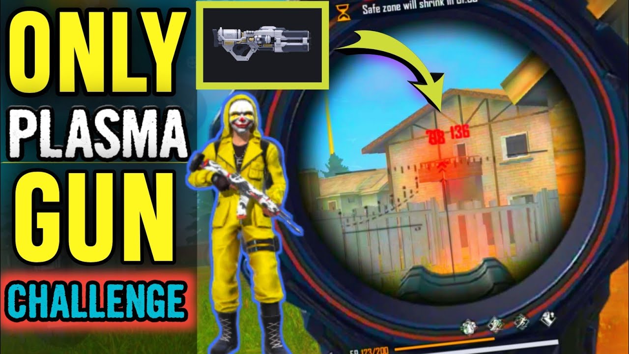 Only Plasma Gun Challenge- Double Plasma Gun With 12 Kills- Garena Free Fire🙂