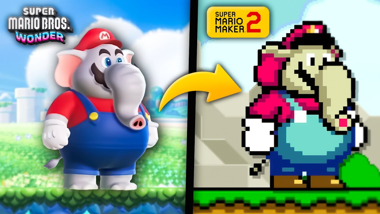 Ich habe Mario Wonder in Mario Maker NACHGEBAUT!