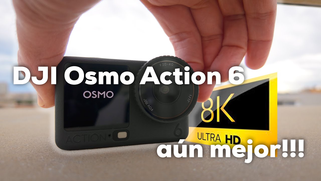 El 8K llega a la DJI Osmo Action 6 acompañado de más mejoras 📹. Nuevo firmware.