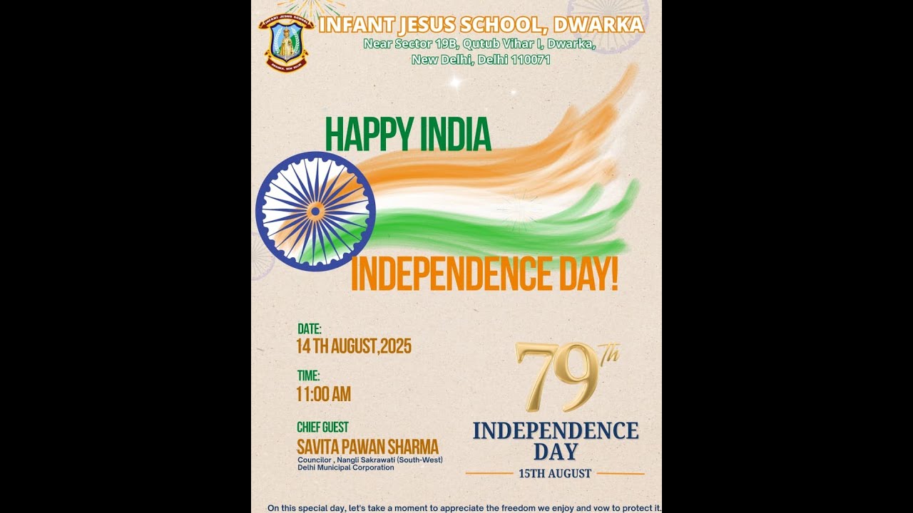 Independence Day 2025 | Infant Jesus School, Dwarka