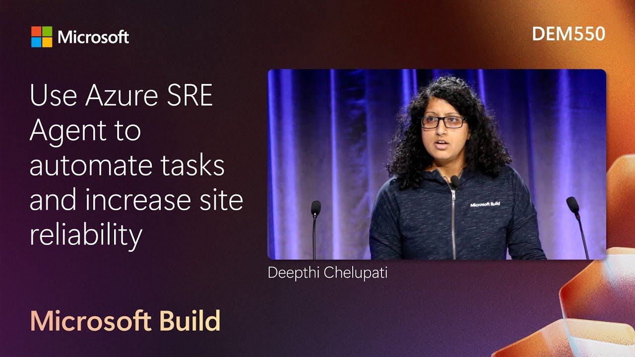 Use Azure SRE Agent to automate tasks and increase site reliability | DEM550