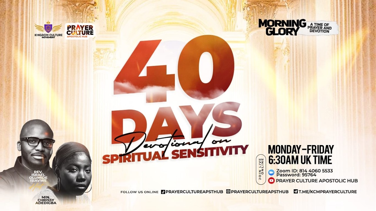 Spiritual Sensitivity Day 9 | Rev Israel Olumide Isiavwe | Prayer Culture Apostolic Hub | 05/03/26