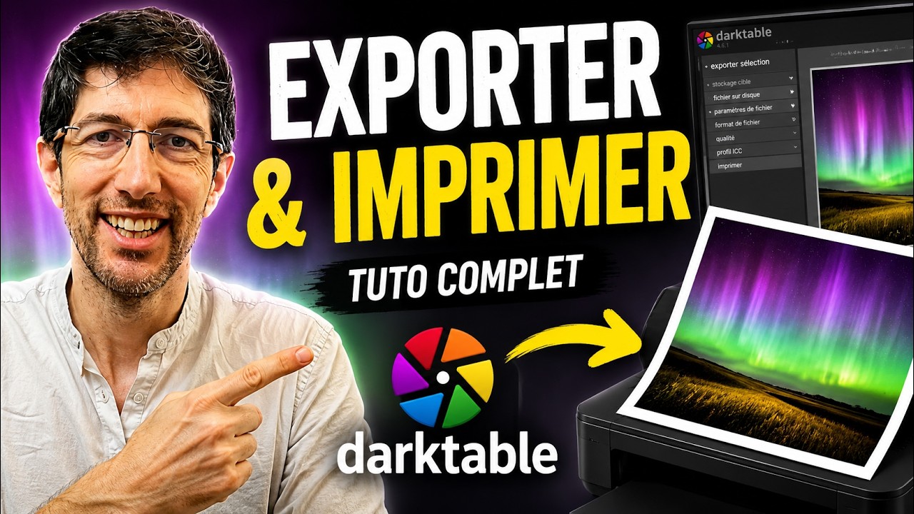Exporter et imprimer vos photos : tuto complet avec darktable