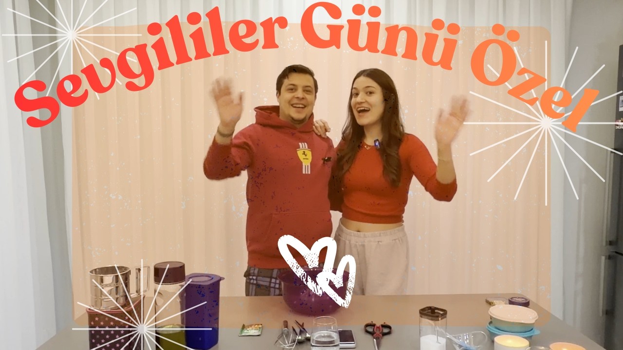 SEVGİLİLER GÜNÜ İÇİN KALP PİZZA YAPTIK! 🍕❤️ EN ROMANTİK TARİF (Sıfırdan Hamur Yapımı)